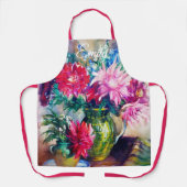 Bloemenschildering  schort (Voorkant)
