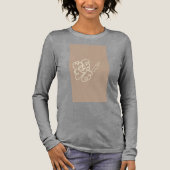bloemenschildering t-shirt (Voorkant)