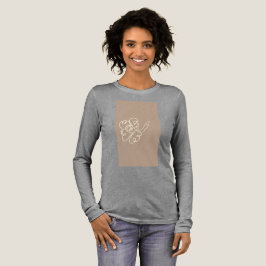 bloemenschildering t-shirt