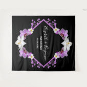 Bloemenschildering Trouwfoto booth achtergrond Wandkleed (Voorkant (horizontaal))