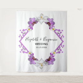 Bloemenschildering Trouwfoto booth achtergrond Wandkleed