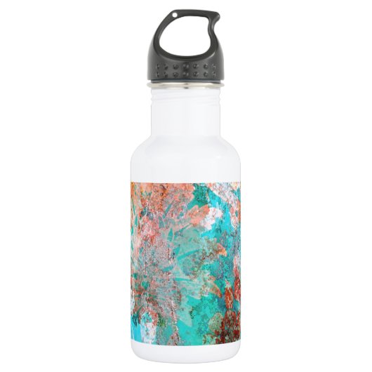 Bloemenschildering Waterfles (Voorkant)