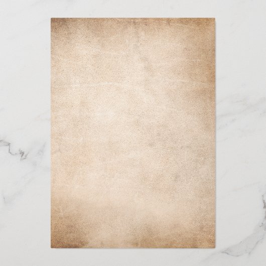 Bloemenschildering Wijngaard Bruiloft Goud Folie Uitnodiging (Achterkant)