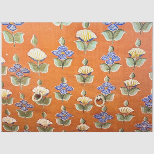 Bloemenschilderkunst Indiase wandkunst Tissuepapier (Voorkant)
