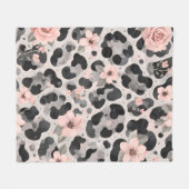 Bloemenschildpad Fleece Deken (Voorkant (Horizontaal))