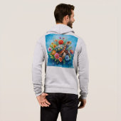 Bloemenschildpad Hoodie (Achterkant volledig)