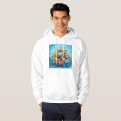 Bloemenschildpad Hoodie (Voorkant volledig)