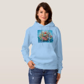 Bloemenschildpad Hoodie (Voorkant volledig)