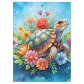 Bloemenschildpad Klembord (Achterkant)