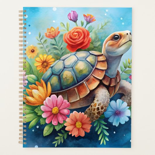 Bloemenschildpad Planner (Voorkant)