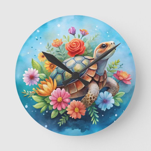 Bloemenschildpad Ronde Klok (Voorkant)