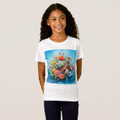 Bloemenschildpad T-shirt (Voorkant volledig)
