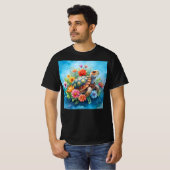 Bloemenschildpad T-shirt (Voorkant volledig)