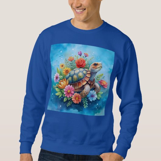 Bloemenschildpad Trui (Voorkant)