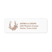 Bloemenschoenhoef | Western Chic Retouradres Etiket (Voorkant)