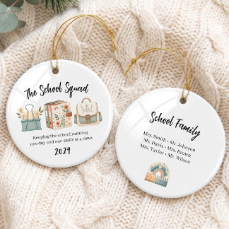 Bloemenschool Staf Groep Ornament