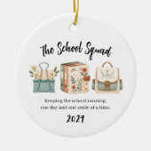 Bloemenschool Staf Groep Ornament (Voorkant)