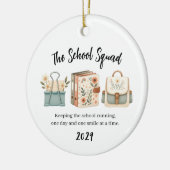 Bloemenschool Staf Groep Ornament (Links)