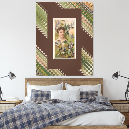 Bloemenschoonheid 40 canvas afdruk (Insitu (Slaapkamer))