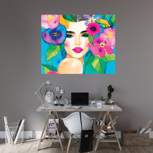 Bloemenschoonheid Wereldkleur 2 Canvasprint Canvas Afdruk