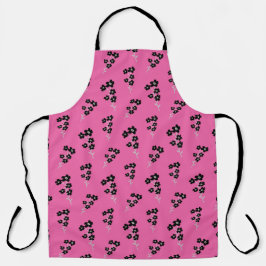 Bloemenschort met print schort