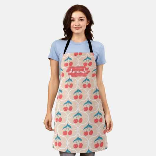 Bloemenschort voor de keuken op maat, Hart, Koken  Schort (Gedragen)