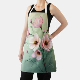 Bloemenschort voor de keuken schort