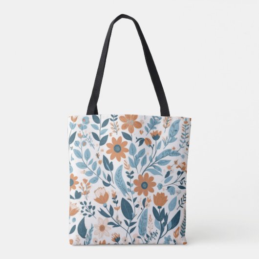 Bloemenschoudertas Tote Bag (Achterkant)