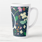 Bloemenschrift 1 Petrus 5:7 Latte Mok (Rechts)