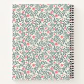  bloemenschrift naam monogram notitieboek (Achterkant)