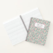  bloemenschrift naam monogram notitieboek (Binnen)