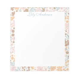 Bloemenschrift Notitieblok