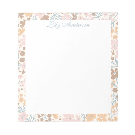Bloemenschrift Notitieblok (Voorkant)