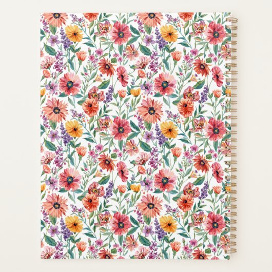 Bloemenschrift planner (Achterkant)