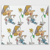 Bloemenschrik Cadeaupapier (Vlak)