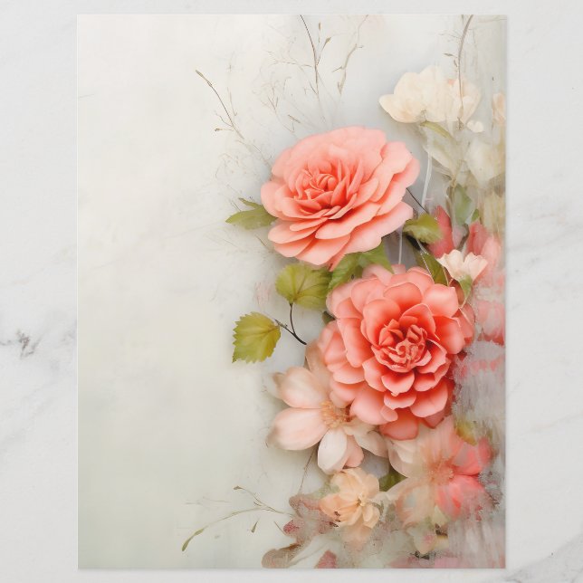 Bloemenschrootpapier (Voorkant)