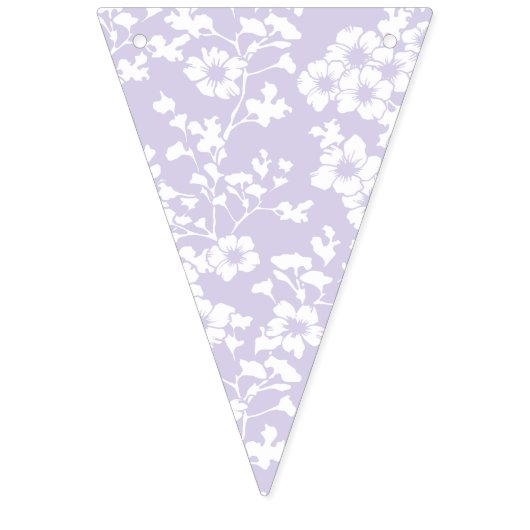 Bloemenschutting - Stof Lavendel Vlaggetjes (Eerste vlag)