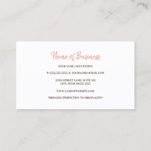 Bloemenschuur Antiek Boerderij Visitekaartje (Achterkant)