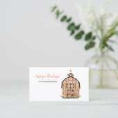 Bloemenschuur Antiek Boerderij Visitekaartje (Staand voorkant)