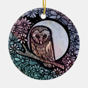 Bloemenschuur Uil                                  Keramisch Ornament