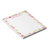Bloemenscript notitieblok (Schuin)