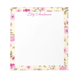 Bloemenscript  notitieblok