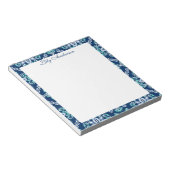 Bloemenscript notitieblok (Schuin)