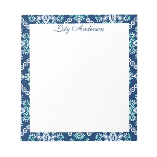 Bloemenscript notitieblok (Voorkant)