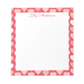 Bloemenscript  notitieblok (Voorkant)