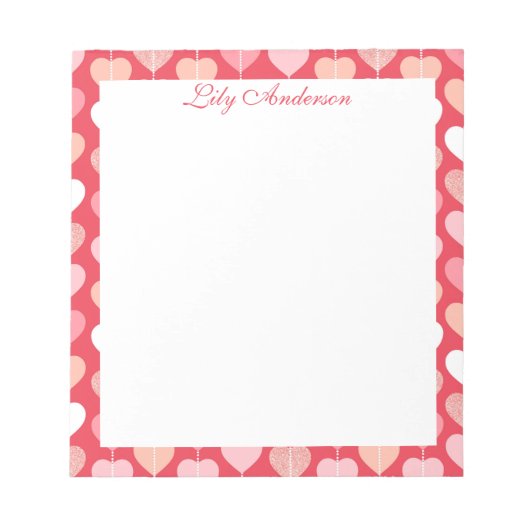 Bloemenscript  notitieblok (Voorkant)
