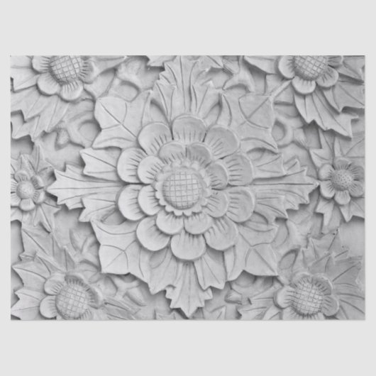 bloemensculptuur tissuepapier (Voorkant)