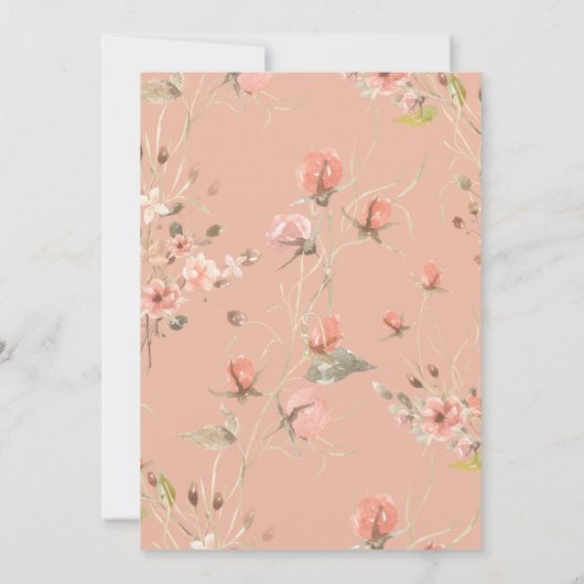 Bloemensereniteit: Boho Arch Lijst Afstuderen Foto Aankondiging (Achterkant)