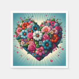 Bloemenservetten! Servet