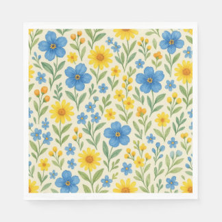 Bloemenservetten! Servet